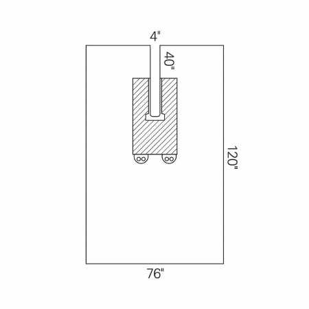 Drape Surgical U-Drape 76 W X 120 L Inch Sterile w/4' x 40' split. CONTROL® fabric reinforcement. Tube holders (1/EA 17/CS) by O&M Halyard  ID 89301